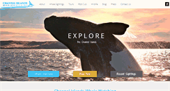 Desktop Screenshot of channelislandswhalewatching.com