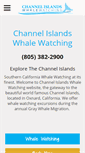 Mobile Screenshot of channelislandswhalewatching.com