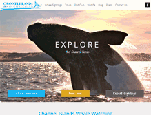 Tablet Screenshot of channelislandswhalewatching.com
